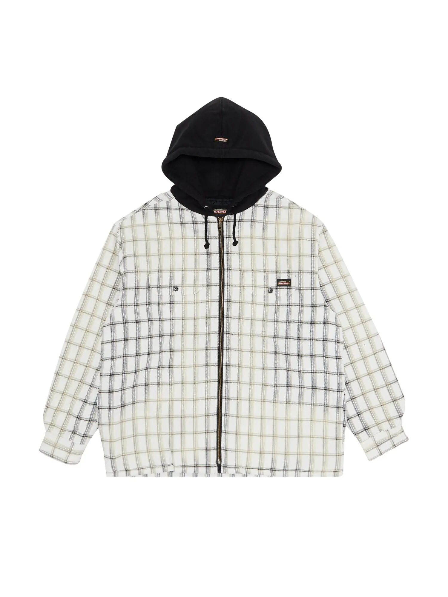 Рубашка на молнии в клетку с капюшоном Supreme x Dickies — изображение 1 из 3, белый