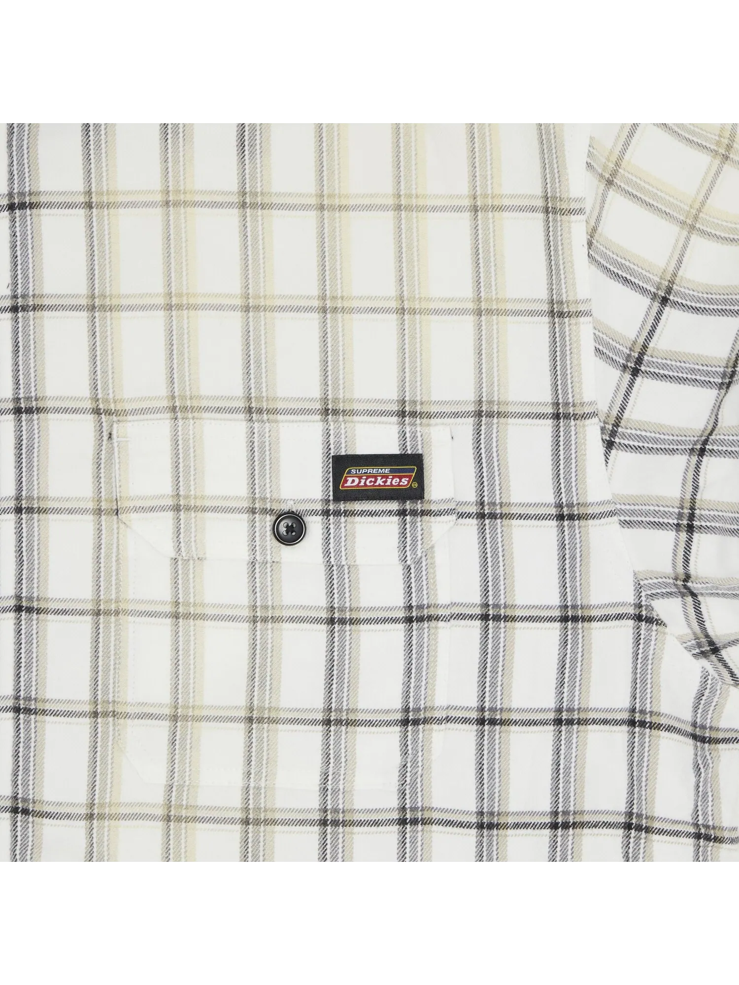Рубашка на молнии в клетку с капюшоном Supreme x Dickies — изображение 3 из 3, белый