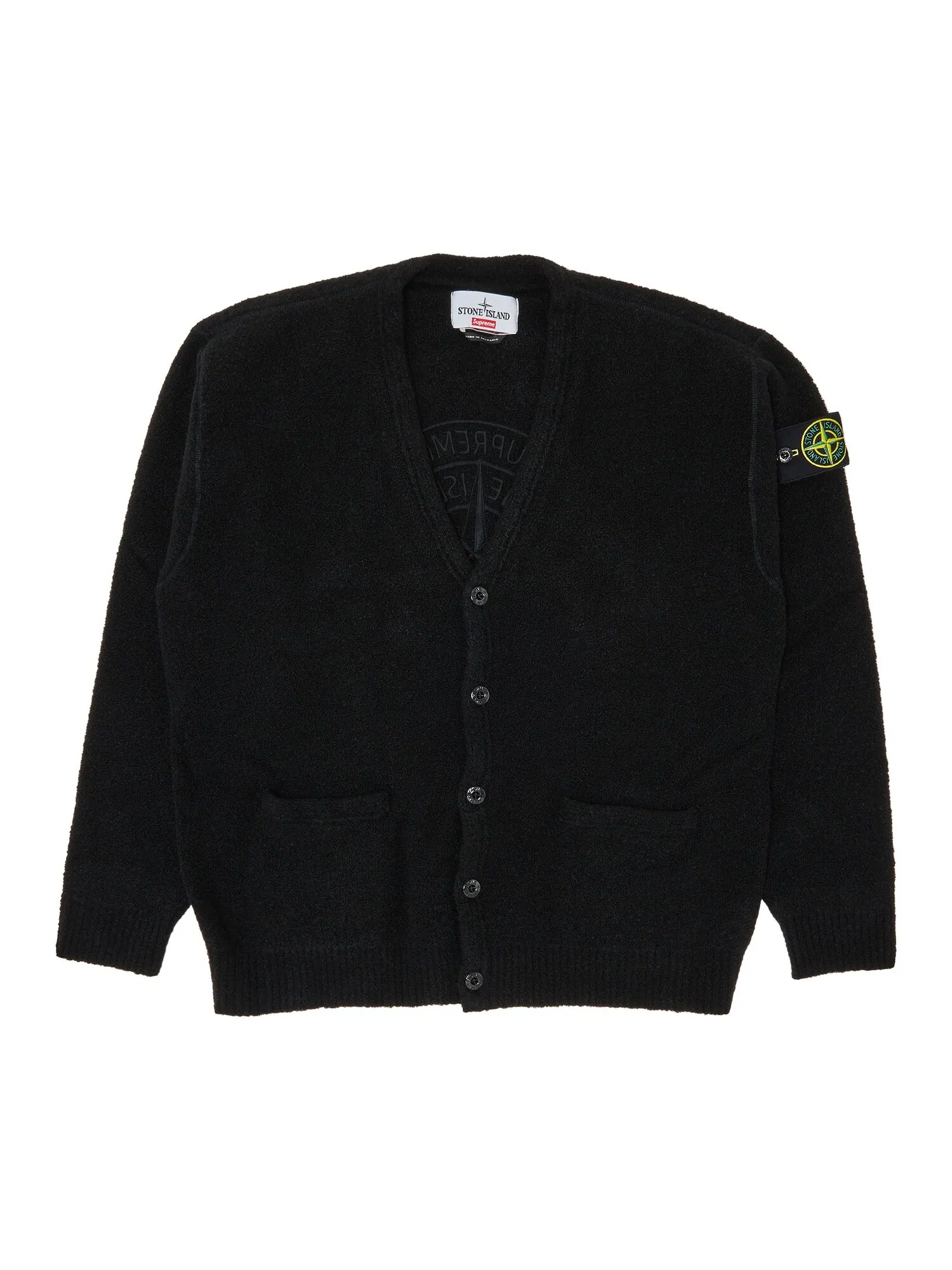 Кардиган Supreme x Stone Island Boucl — изображение 1 из 3, черный