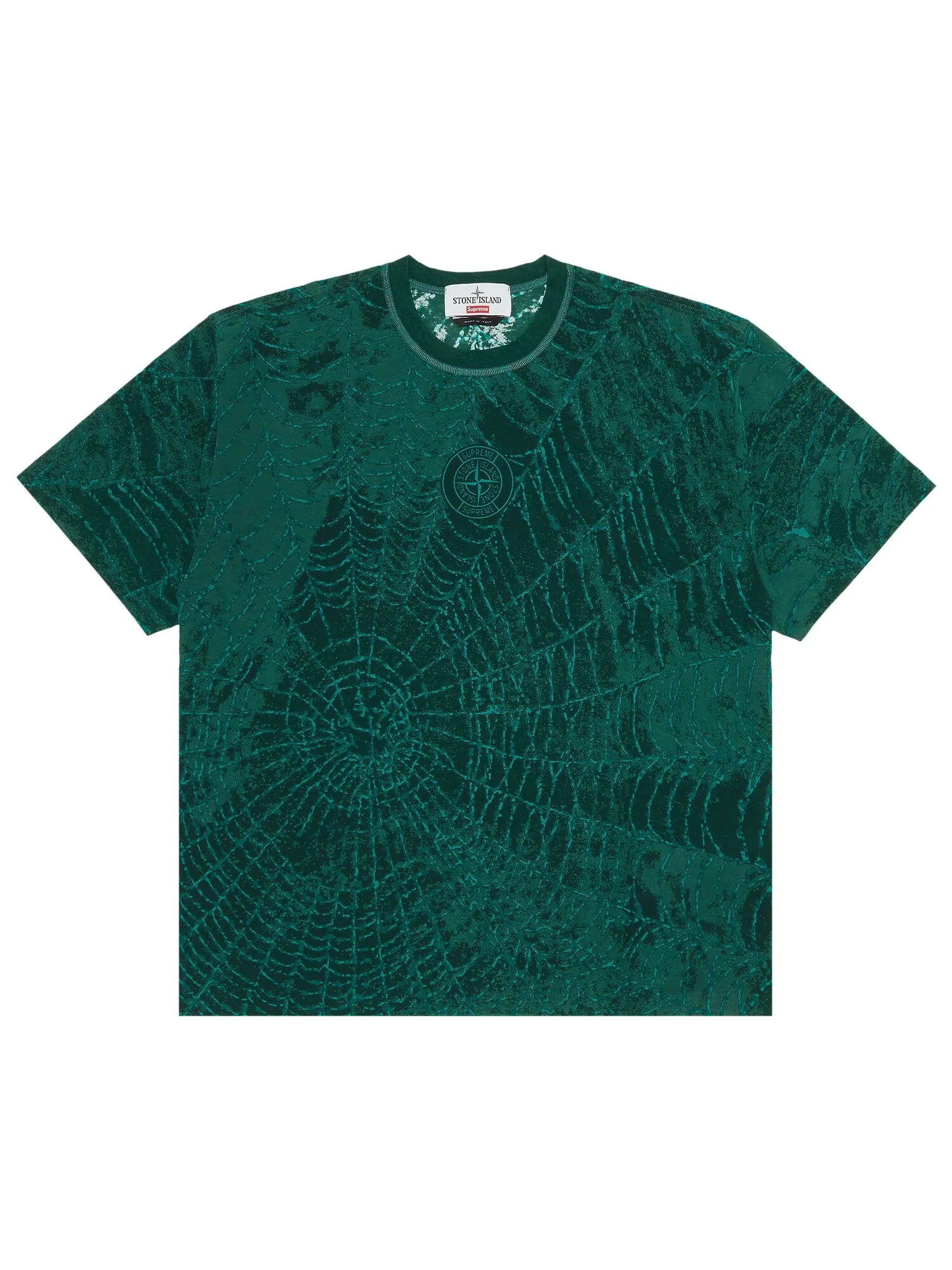 Топ с короткими рукавами Supreme x Stone Island — изображение 1 из 3, темный зеленый