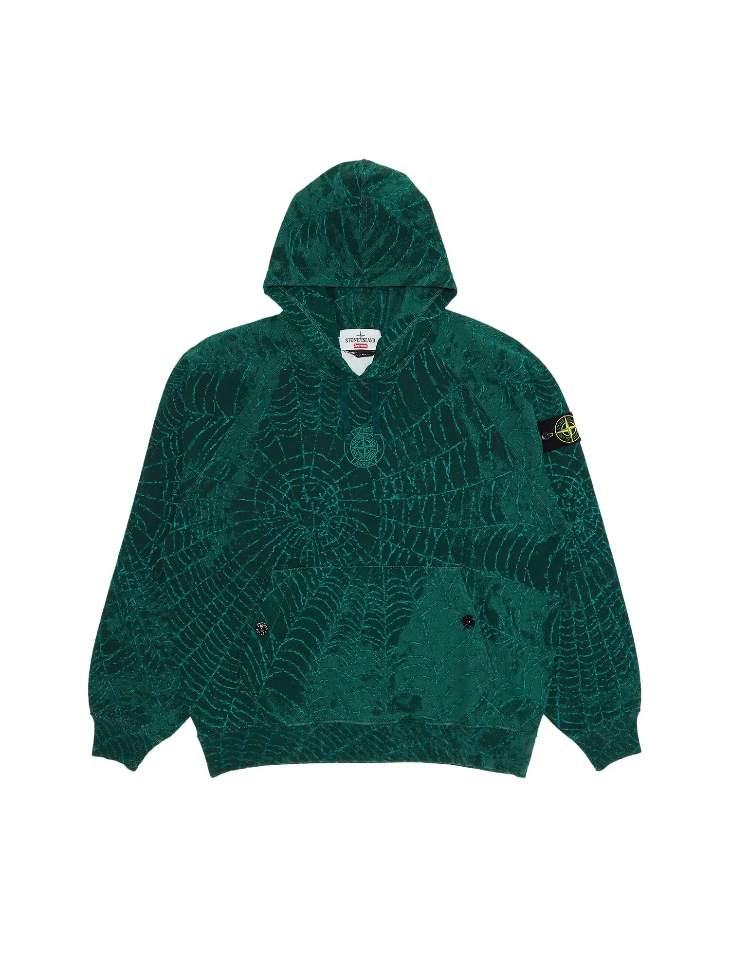 Толстовка Supreme x Stone Island — изображение 1 из 3, темный зеленый