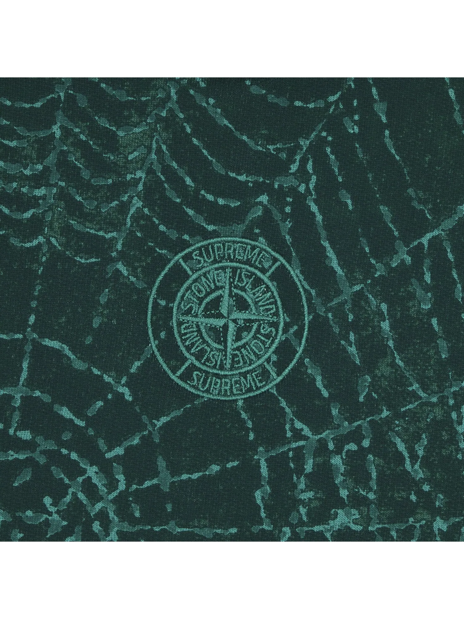 Толстовка Supreme x Stone Island — изображение 3 из 3, темный зеленый