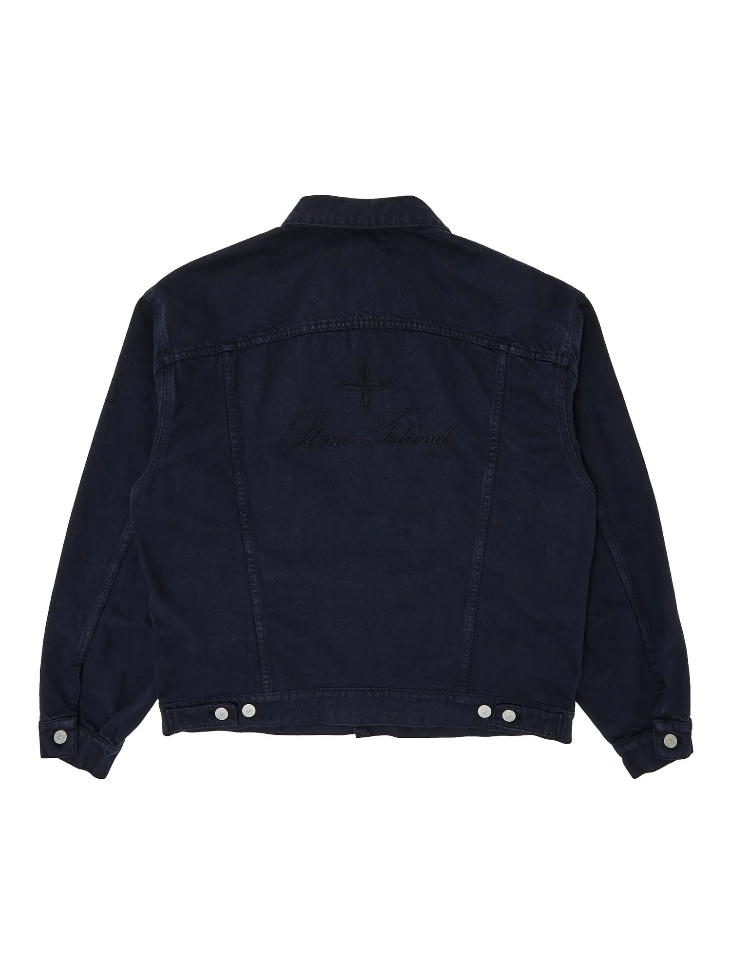Джинсовая куртка Trucker Supreme x Stone Island — изображение 2 из 3, темно-синий