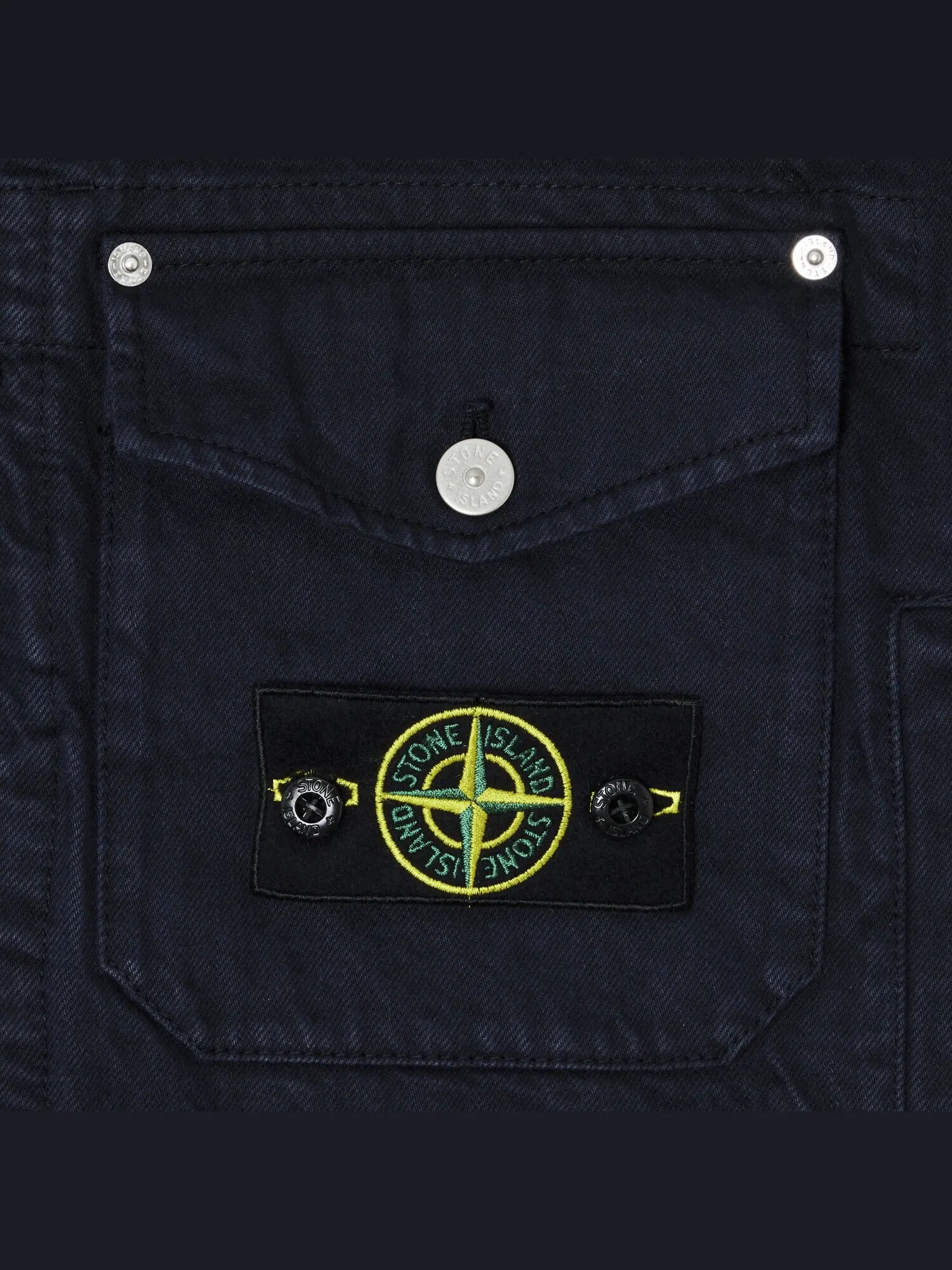 Джинсовая куртка Trucker Supreme x Stone Island — изображение 3 из 3, темно-синий