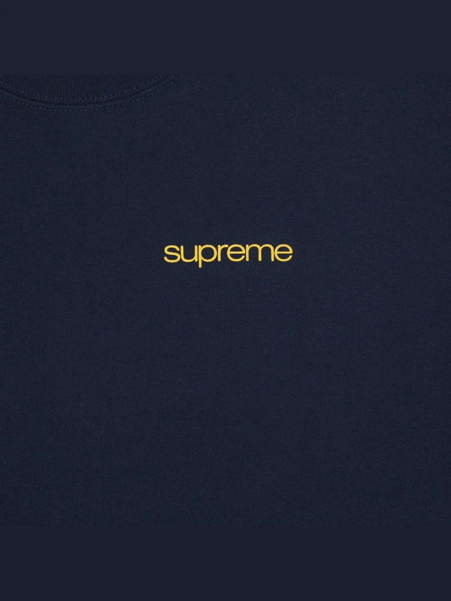 Крюнек Supreme NYC темно-синего цвета — изображение 3 из 3, темно-синий