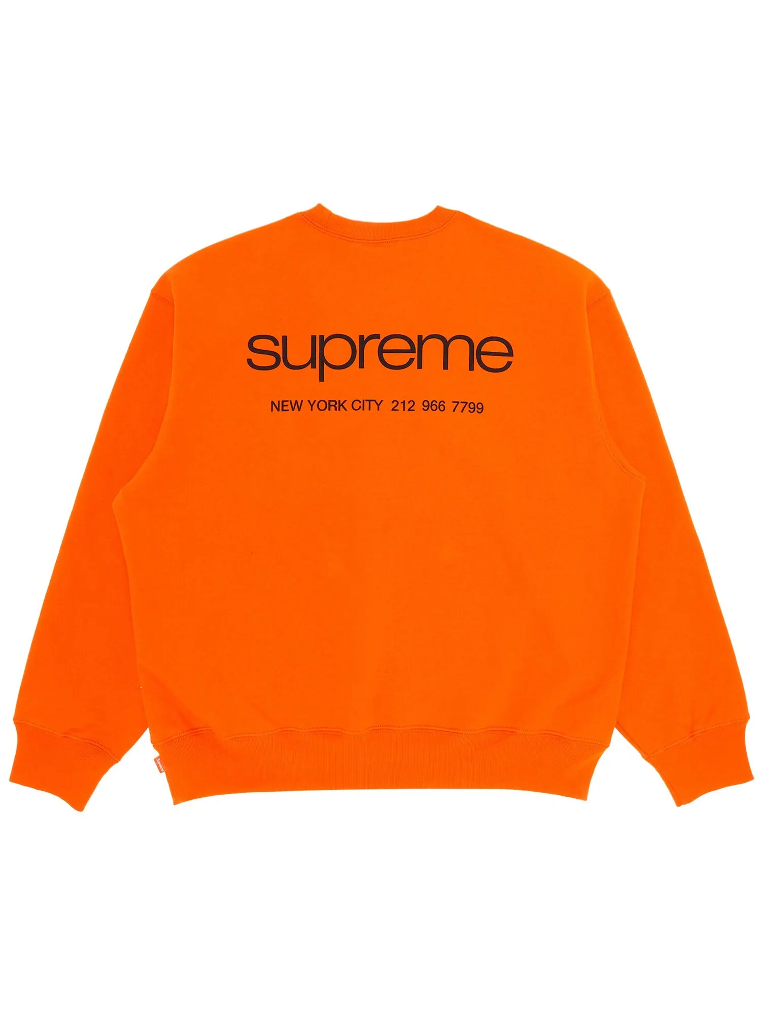 Крюнек Supreme NYC Темно-оранжевый — изображение 2 из 3, темный оранжевый