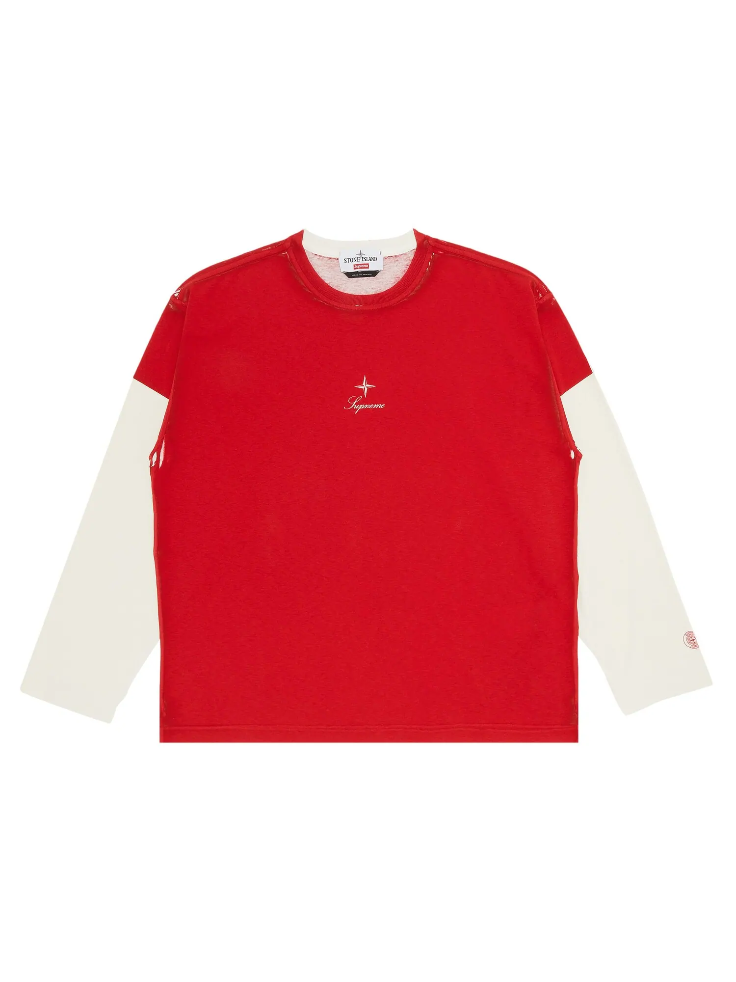 Топ с длинными рукавами Supreme x Stone Island — изображение 1 из 3, красный