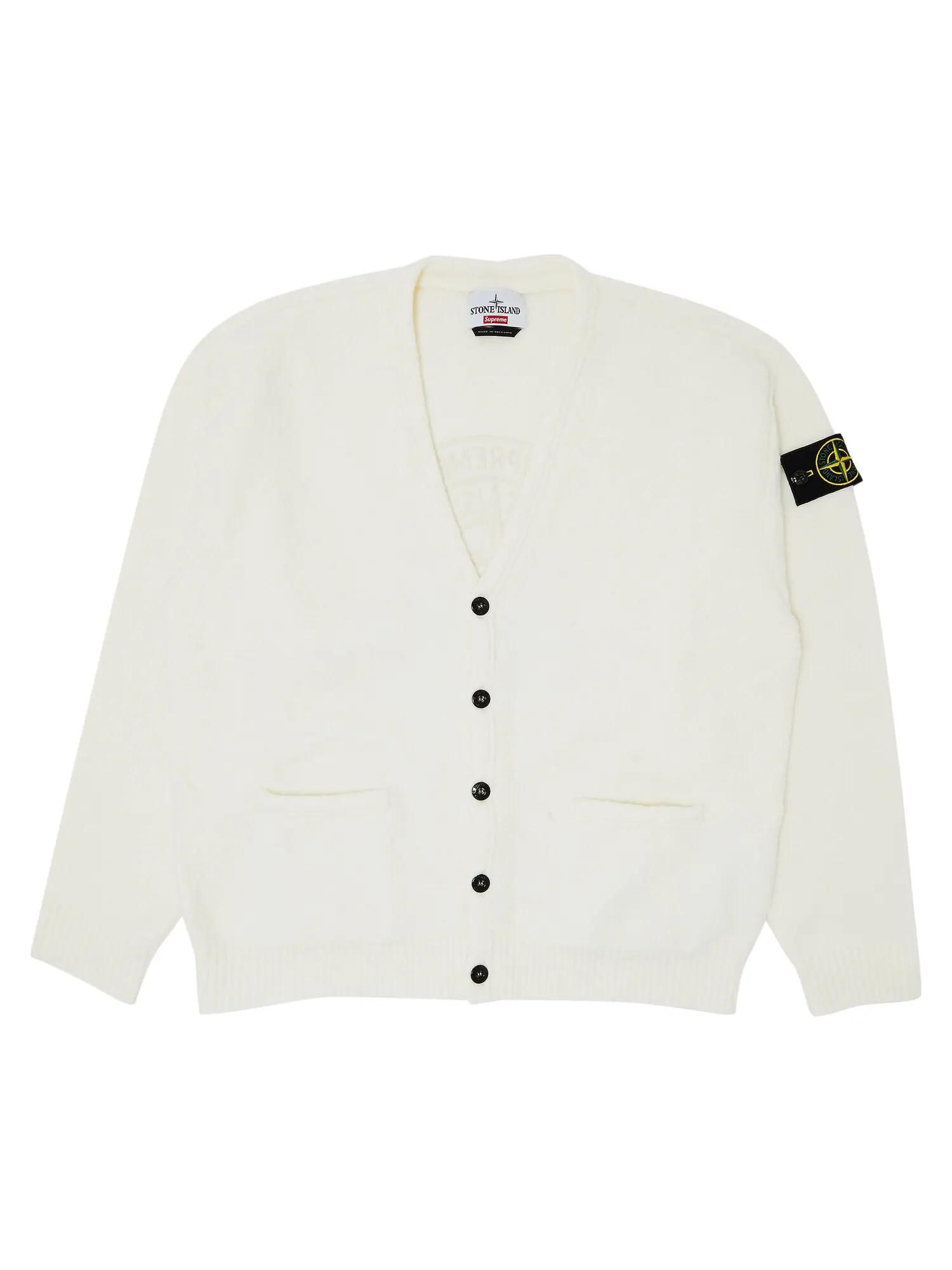 Кардиган Supreme x Stone Island Boucl — изображение 1 из 3, белый