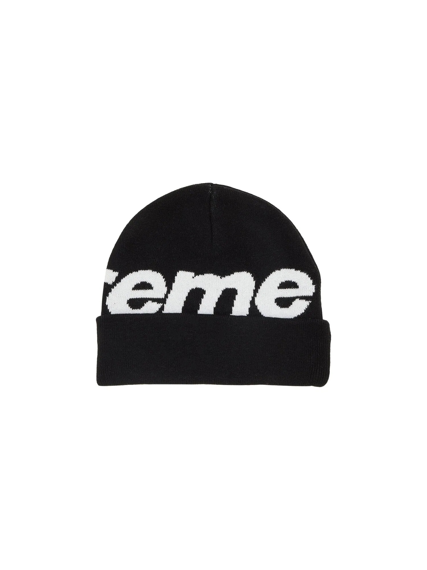 Шапка-бини Supreme с большим логотипом — изображение 2 из 3, черный