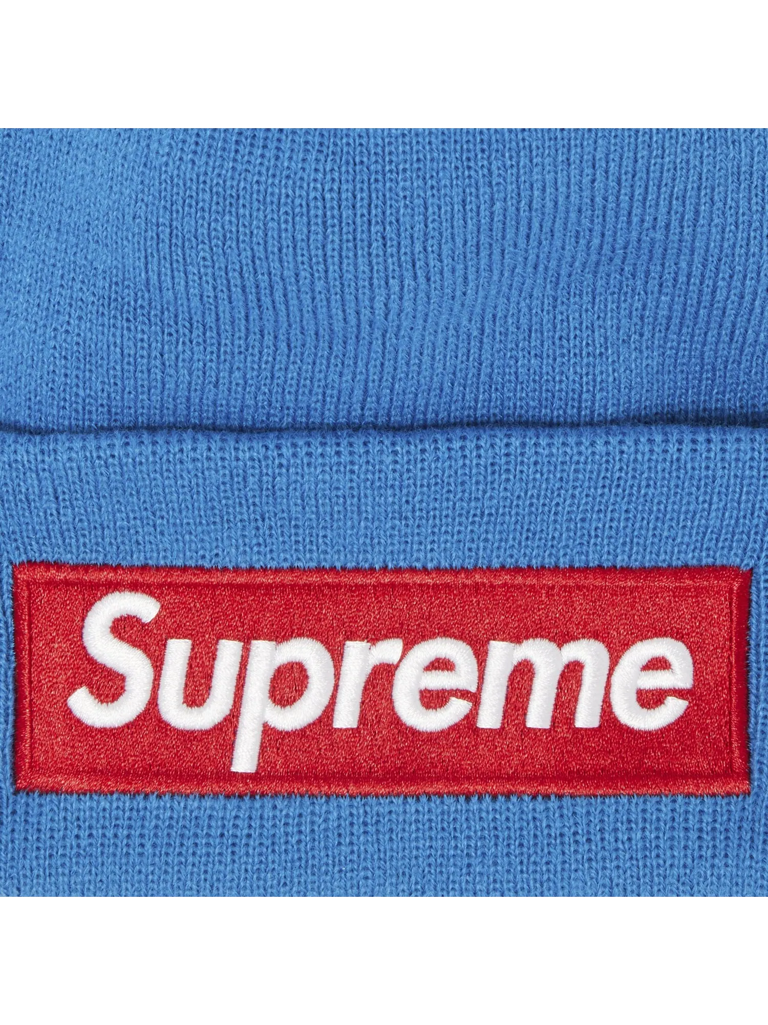 Шапка-бини с логотипом Supreme x New Era Box — изображение 3 из 3, синий