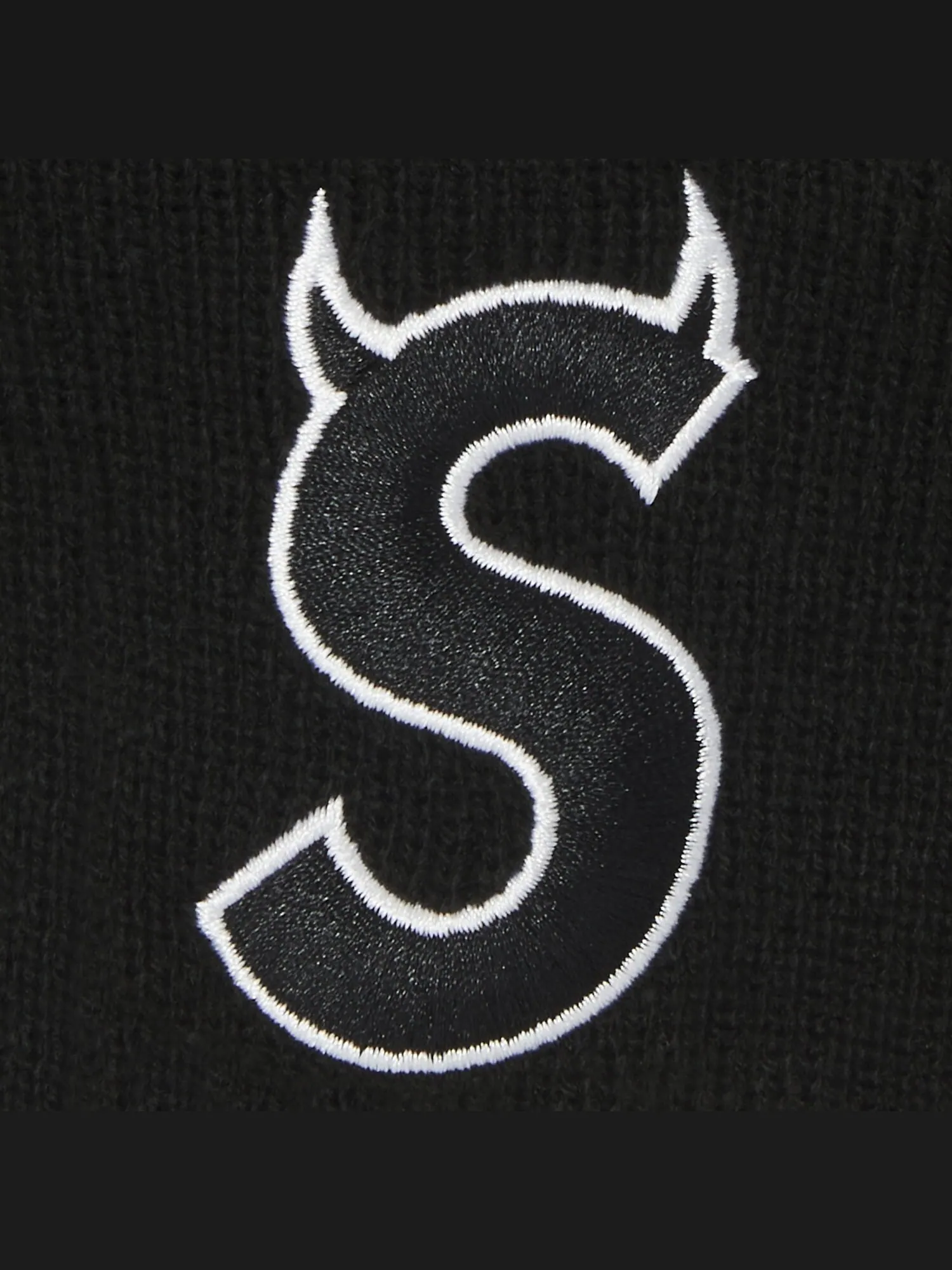 Шапка-бини с логотипом Supreme x New Era S — изображение 3 из 3, черный