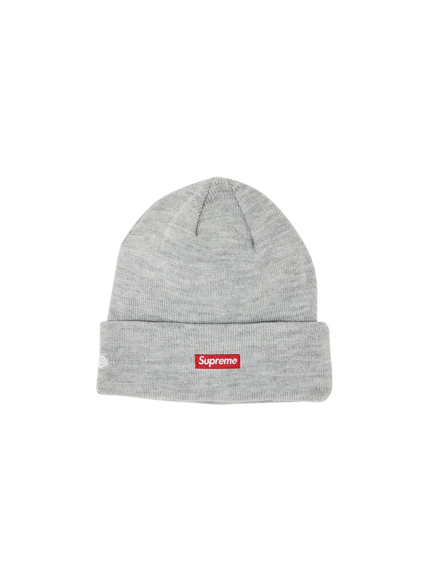 Шапка-бини Supreme x New Era S с логотипом Heather Grey — изображение 2 из 3, серый