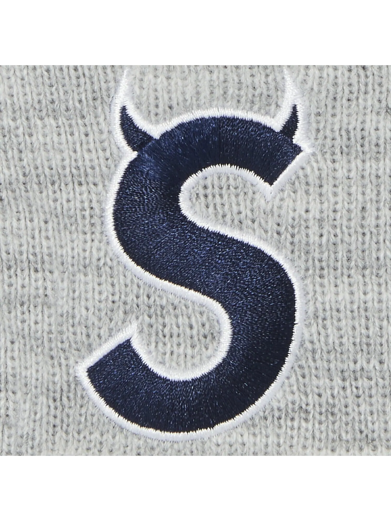 Шапка-бини Supreme x New Era S с логотипом Heather Grey — изображение 3 из 3, серый