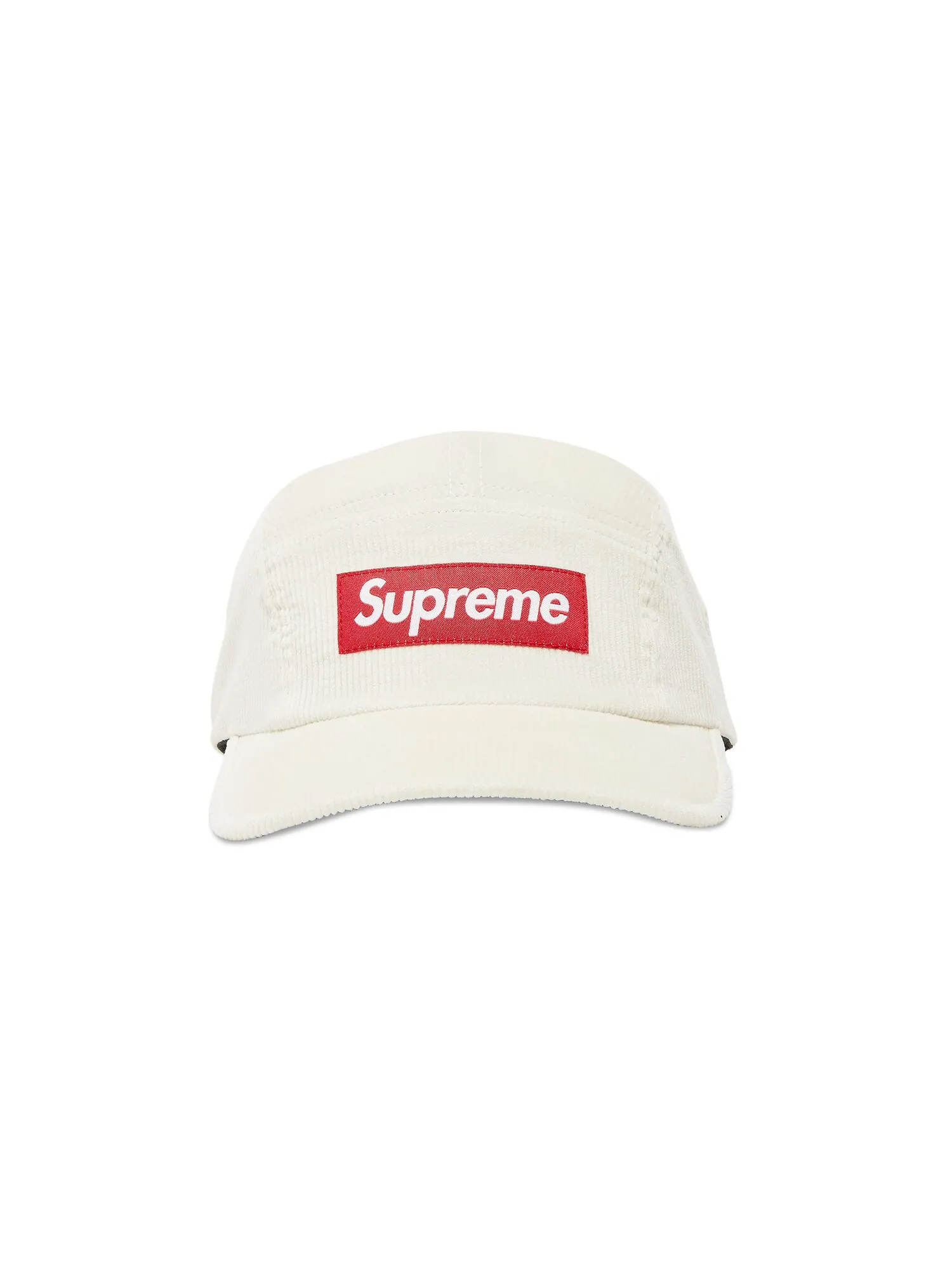Вельветовая кепка Supreme Белая