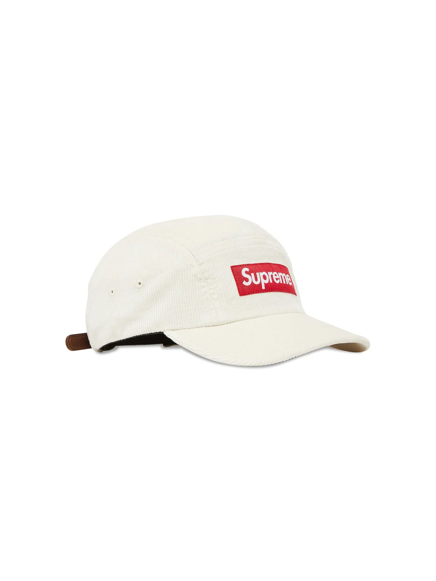 Вельветовая кепка Supreme Белая — изображение 2 из 4, белый