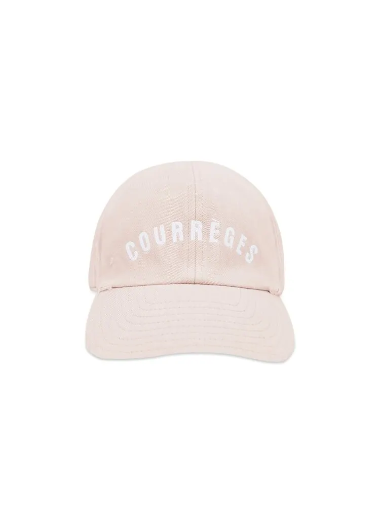 Бейсболка Courrèges AC Embroidered Washed Cap — бежевый