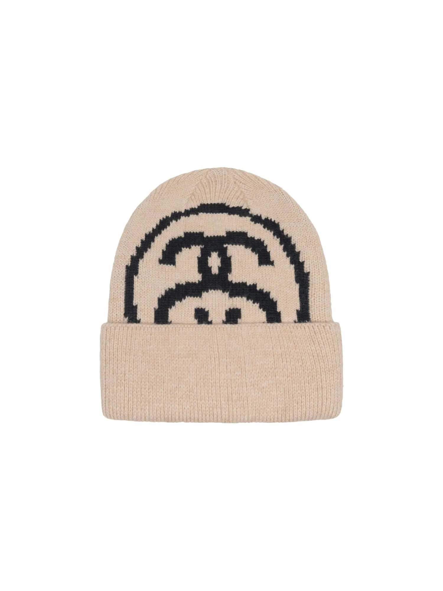 Шапка-бини Stussy с большими звеньями и манжетами — изображение 1 из 2, натуральный