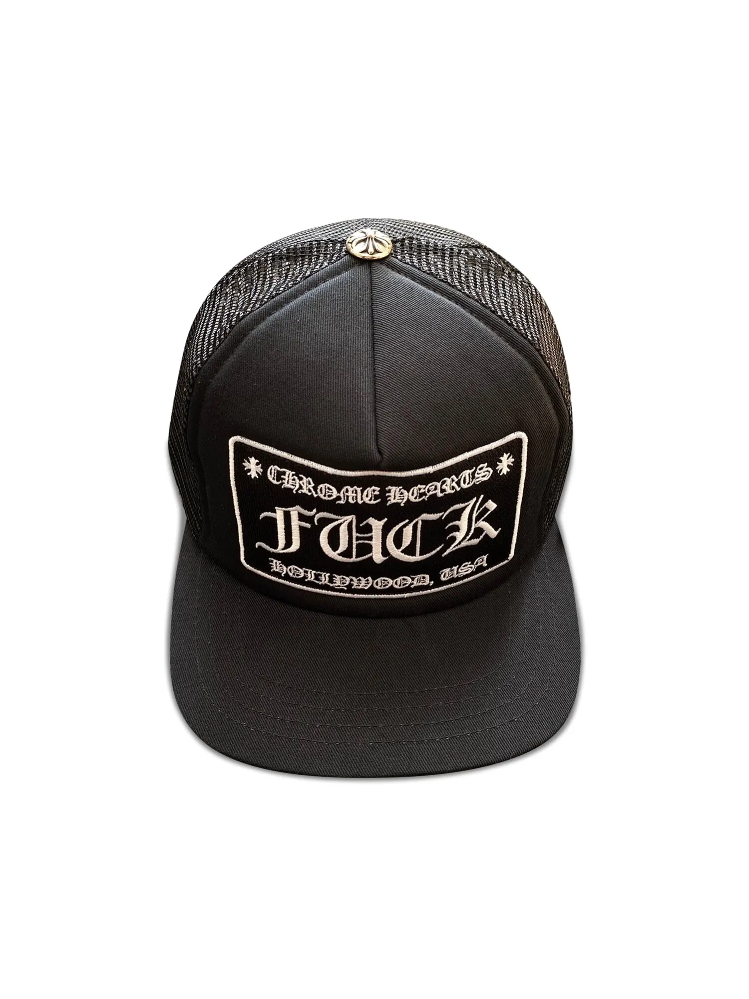 Chrome Hearts F**k Hollywood Дальнобойщик Черная шляпа — изображение 2 из 2, черный