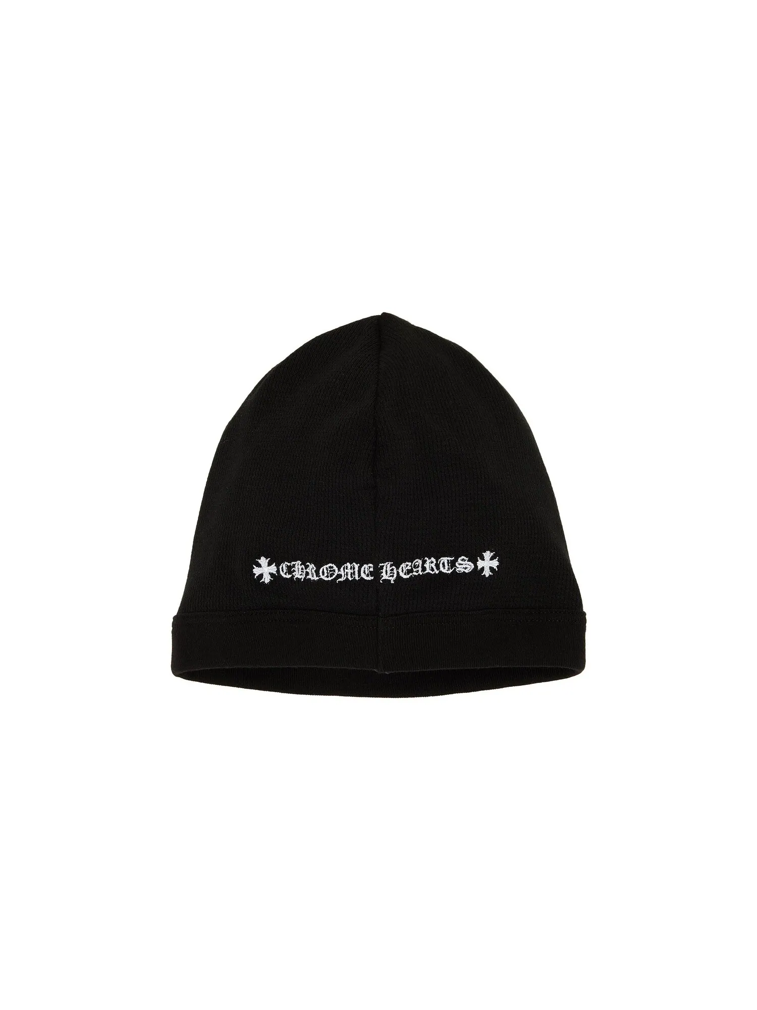 Шапка-бини Chrome Hearts Skull Cross Logo — изображение 2 из 3, черный/белый