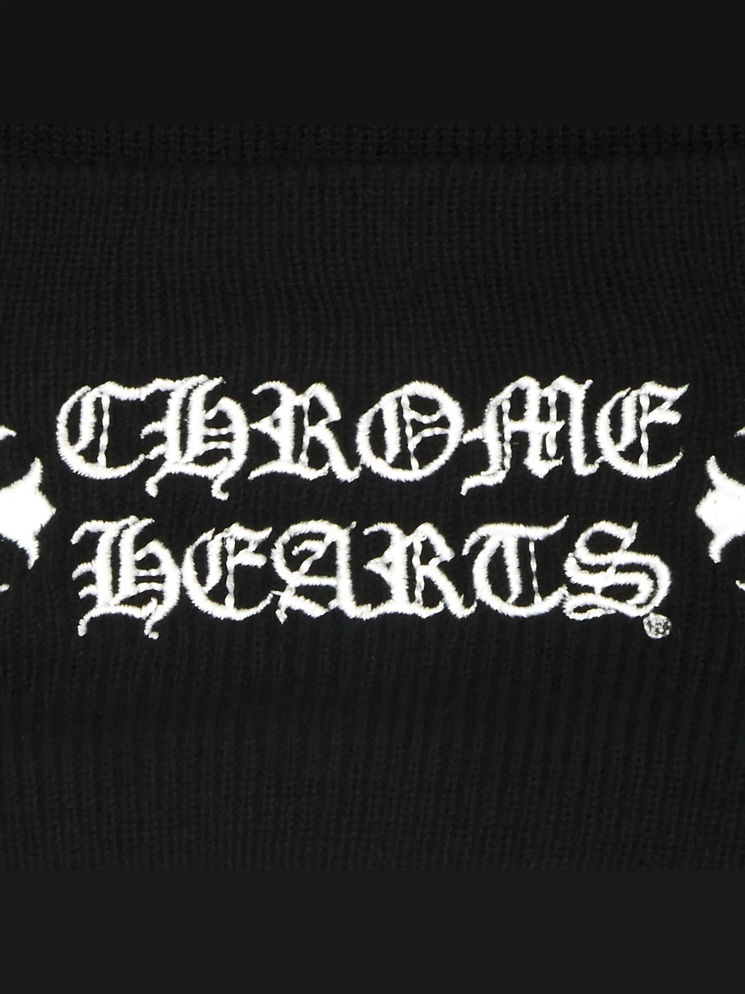 Шапка-бини Chrome Hearts с логотипом — изображение 3 из 3, черный