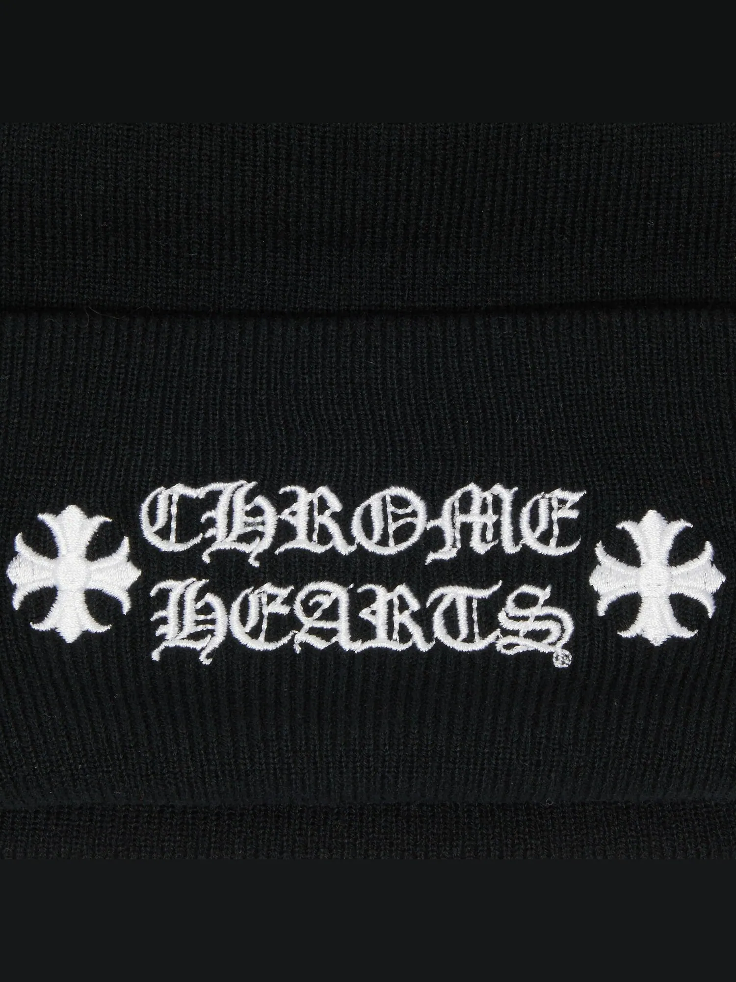 Эксклюзивная шапка Chrome Hearts Online Черная — изображение 3 из 3, черный