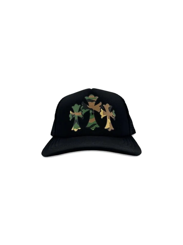 Бейсболка Chrome Hearts Triple Cross Trucker