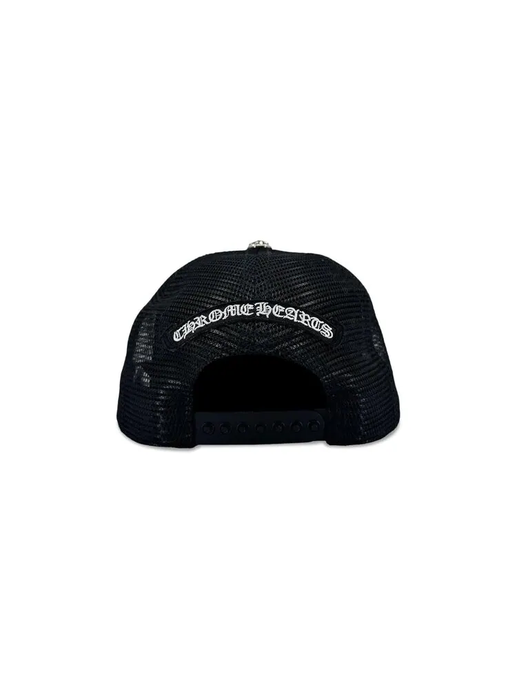 Бейсболка Chrome Hearts Triple Cross Trucker — изображение 2 из 2, черный/черный