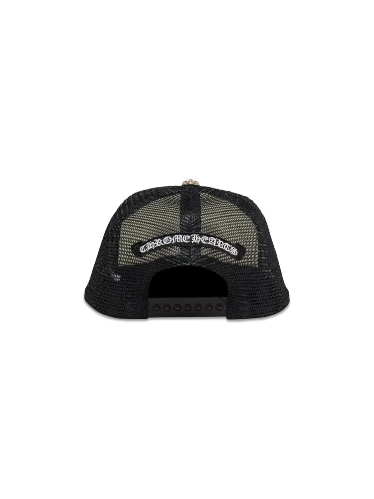 Бейсболка Chrome Hearts Triple Cross Trucker Hat — изображение 4 из 4, черный/белый