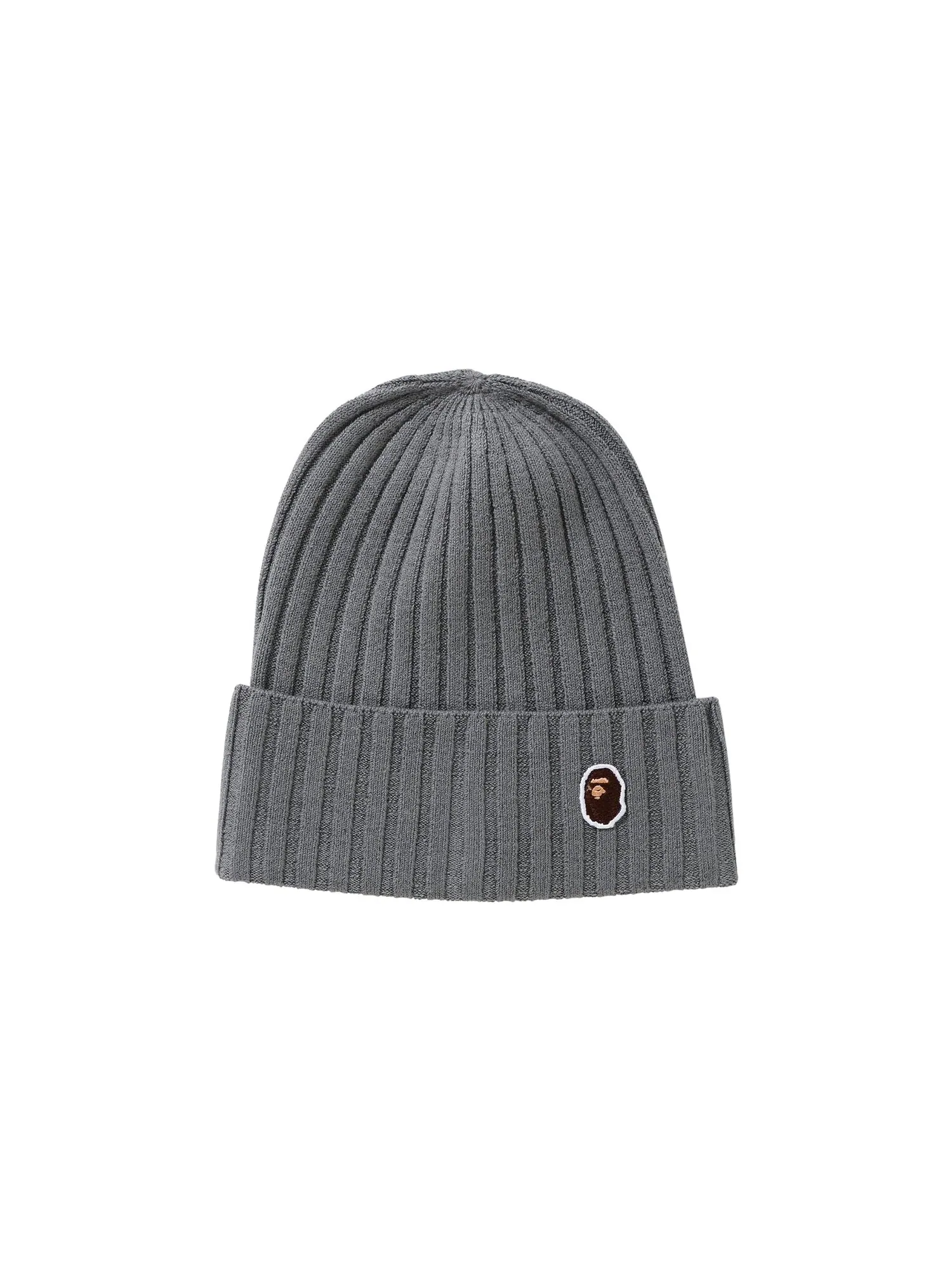 BAPE Одноточечная вязаная шапка Ape Head — изображение 1 из 2, серый