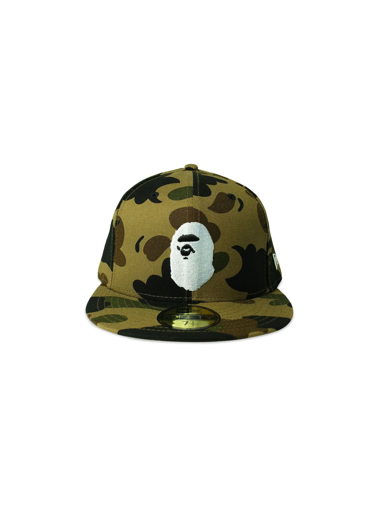 BAPE New Era 59 Fifty 1st Camo Ape Head Кепка Зеленая — изображение 2 из 2, зеленый