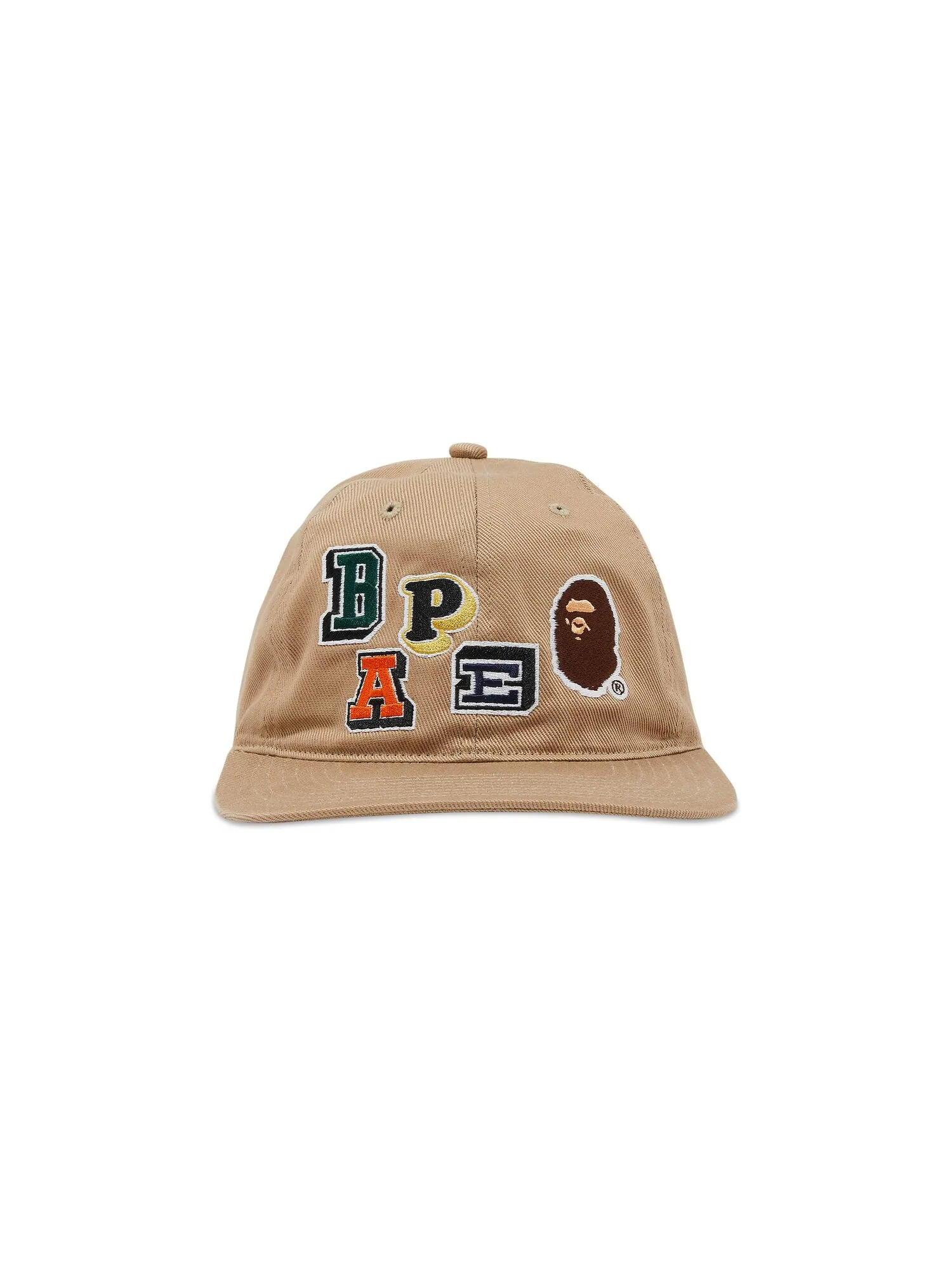 Кепка патч-панели BAPE Multi Fonts — изображение 1 из 4, бежевый