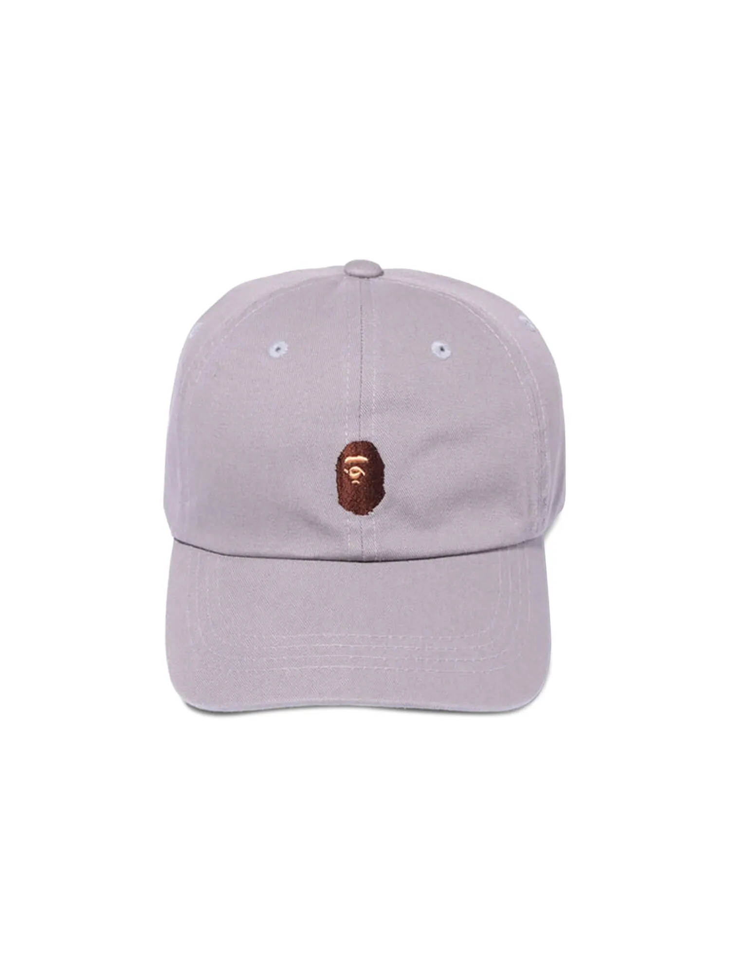 BAPE Кепка с одной точкой вставки Ape Head, Серая