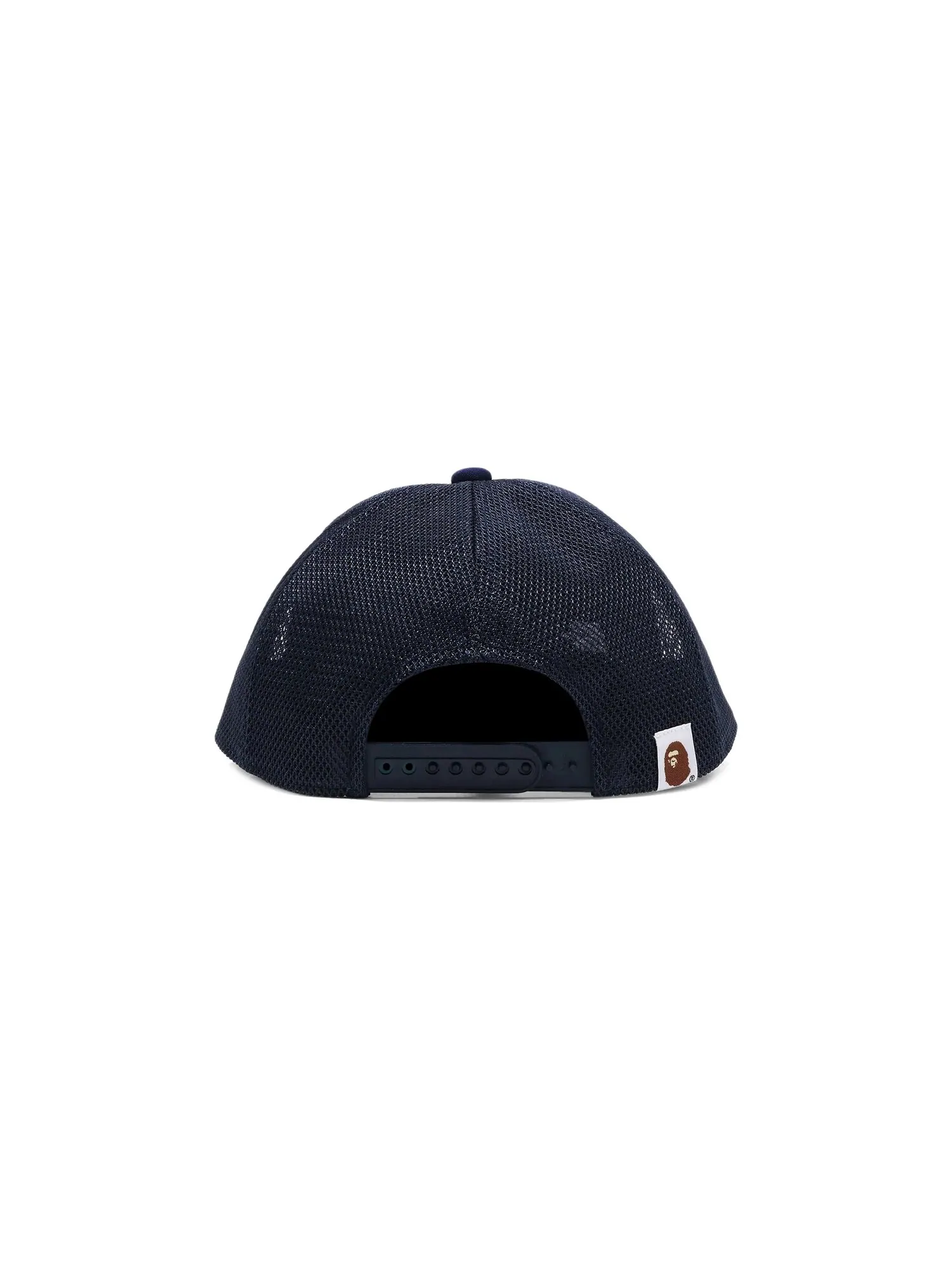 BAPE Sta Ape Head Кожаная сетчатая кепка с нашивками — изображение 2 из 2, синий