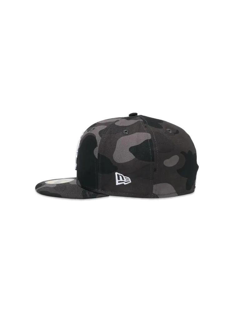 Бейсболка BAPE x MLB x New Era Chicago White Sox 59FIFTY Cap — изображение 3 из 3, черный