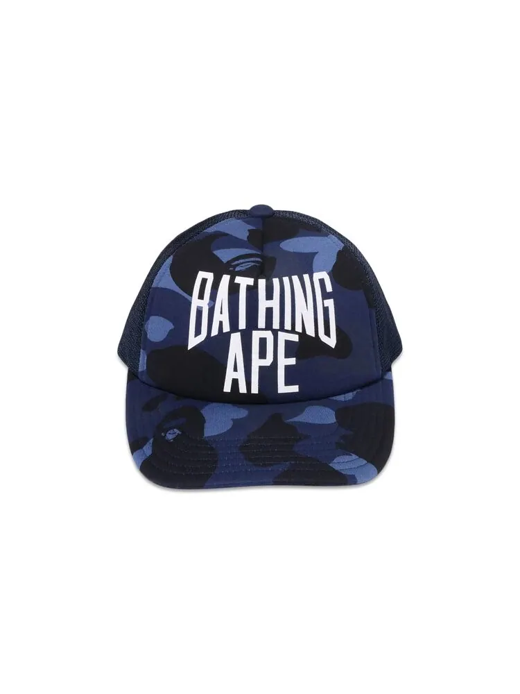 Бейсболка BAPE Color Camo Nyc Logo Mesh Cap — изображение 1 из 3, темно-синий