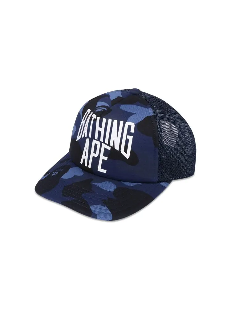 Бейсболка BAPE Color Camo Nyc Logo Mesh Cap — изображение 3 из 3, темно-синий
