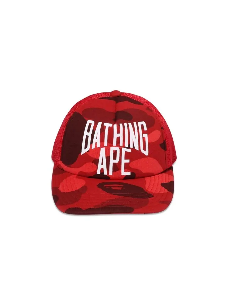 Бейсболка BAPE Color Camo Nyc Logo Mesh Cap — изображение 1 из 3, красный