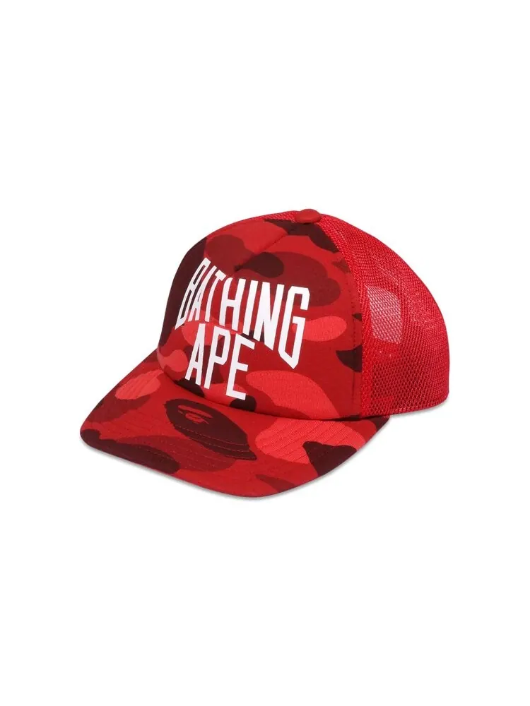 Бейсболка BAPE Color Camo Nyc Logo Mesh Cap — изображение 3 из 3, красный