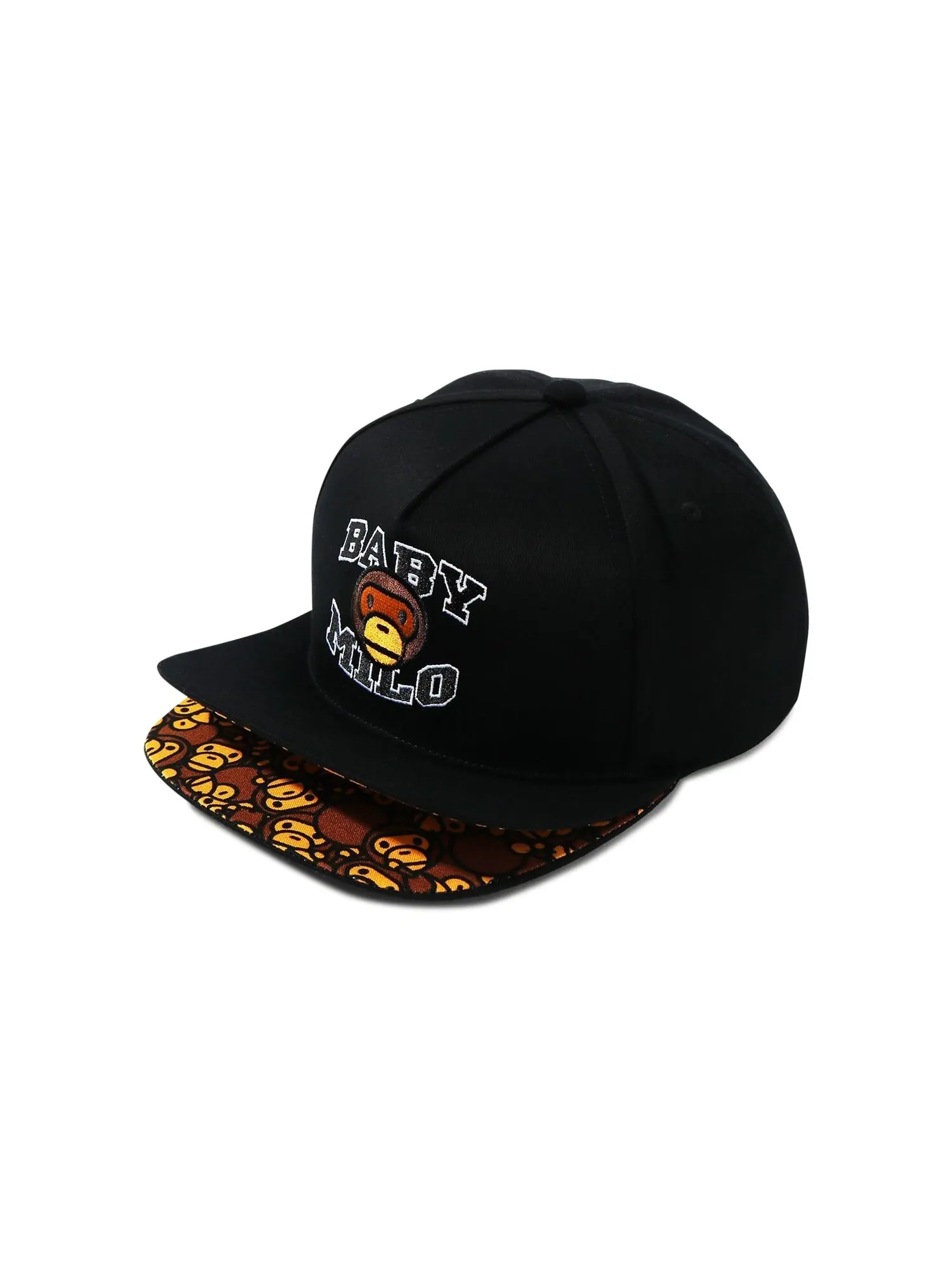 Кепка Milo Snap Back с двойным козырьком BAPE — изображение 2 из 3, черный