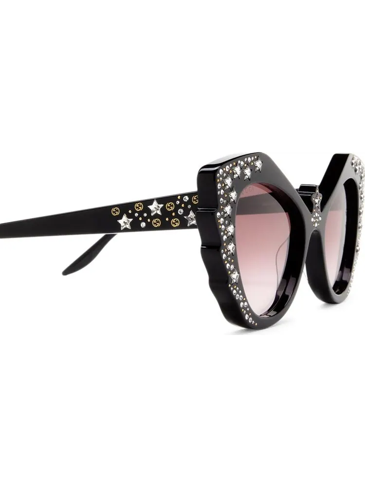 Солнцезащитные очки Gucci Cat Eye Sunglasses Black — изображение 2 из 2, черный