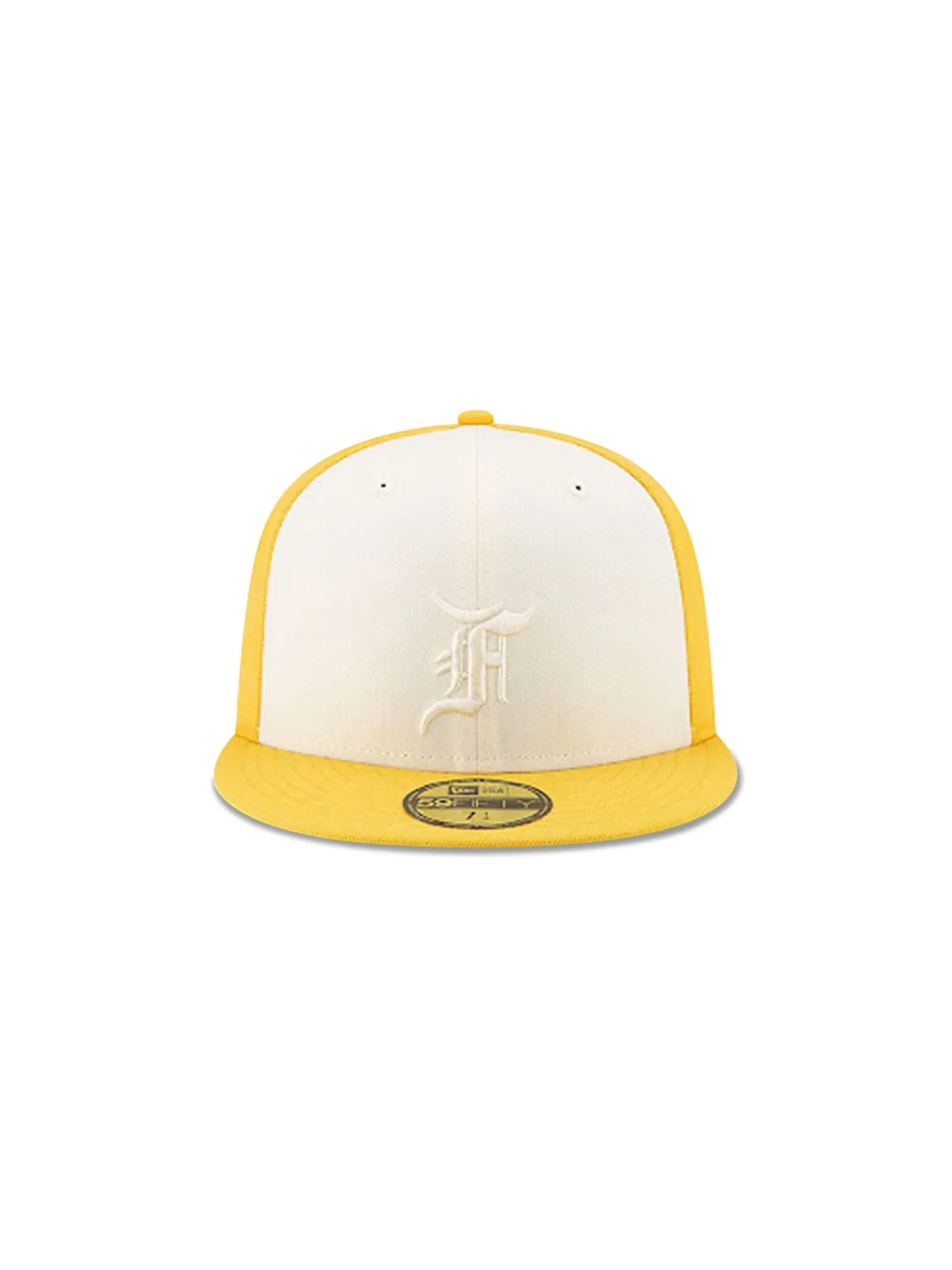 Кепка Fear of God Essentials x New Era 59Fifty — изображение 1 из 2, золото/белый