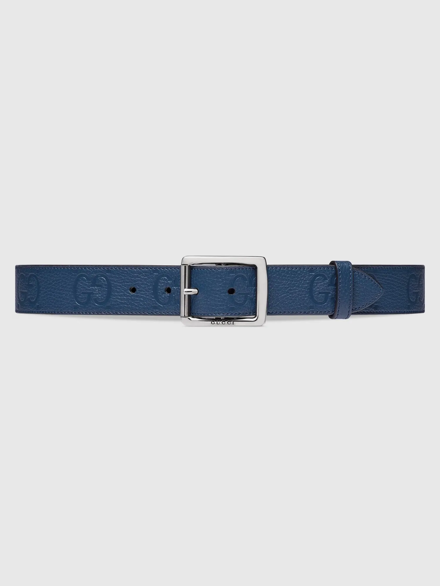 Ремень Gucci Rubber Effect Leather — изображение 1 из 4, синий