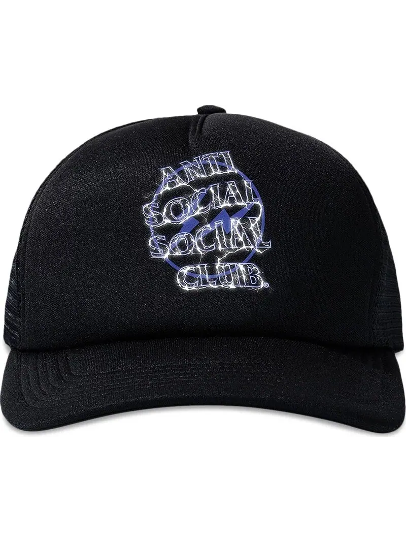 Кепка Anti Social Social Club x Fragment Design Bolt — изображение 1 из 2, черный/синий