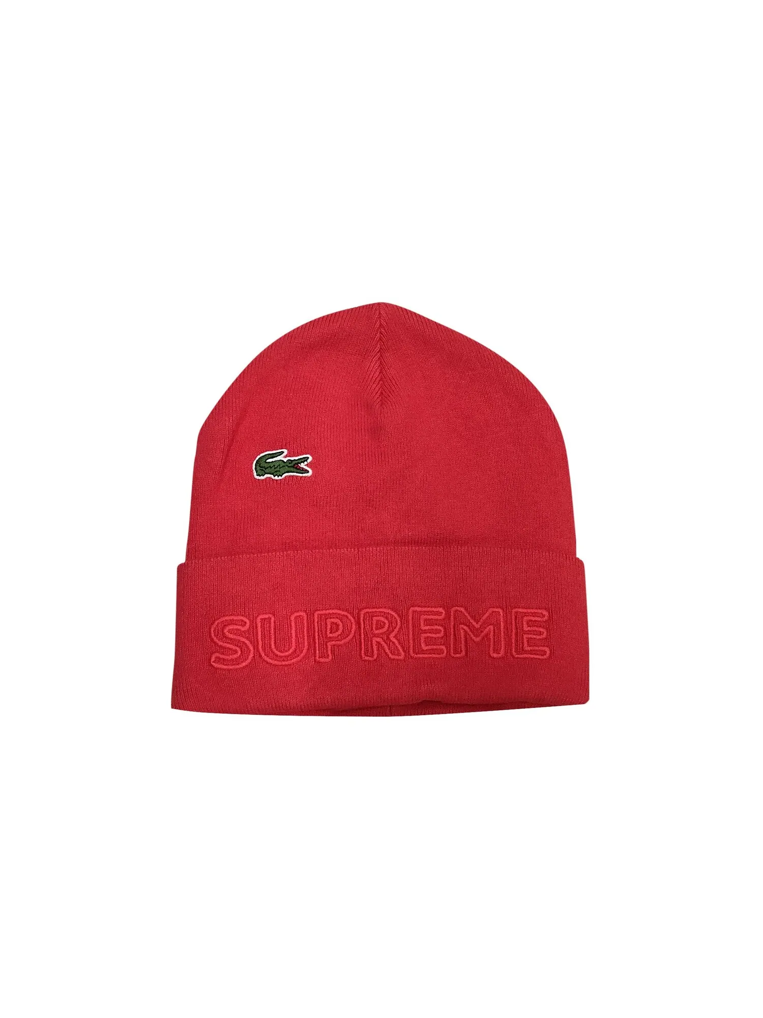 Шапка-бини Supreme x Lacoste — изображение 1 из 1, красный