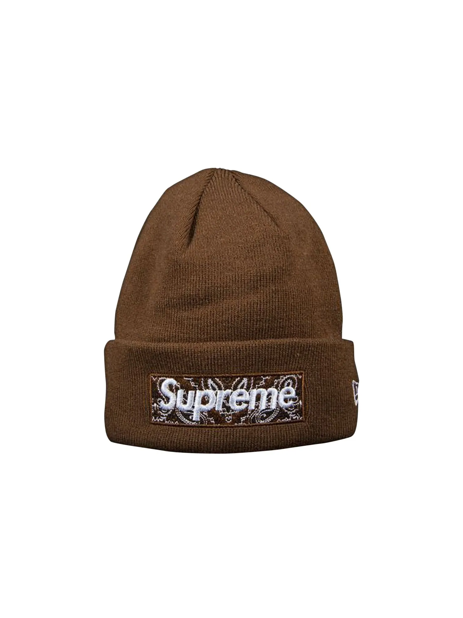 Шапка-бини Supreme x New Era Bandana Box Logo — изображение 1 из 1, коричневый