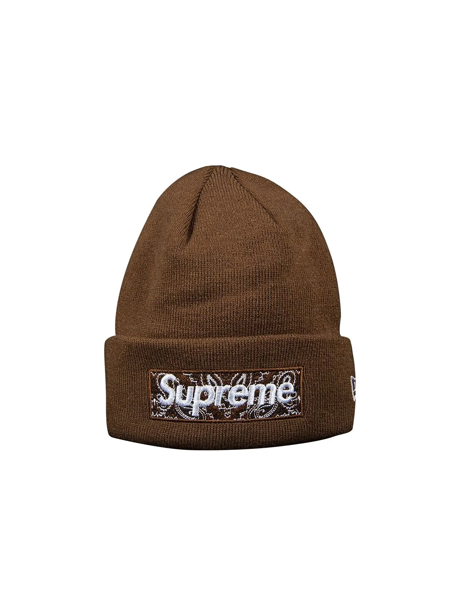 Шапка-бини Supreme x New Era Bandana Box Logo — изображение 1 из 1, коричневый
