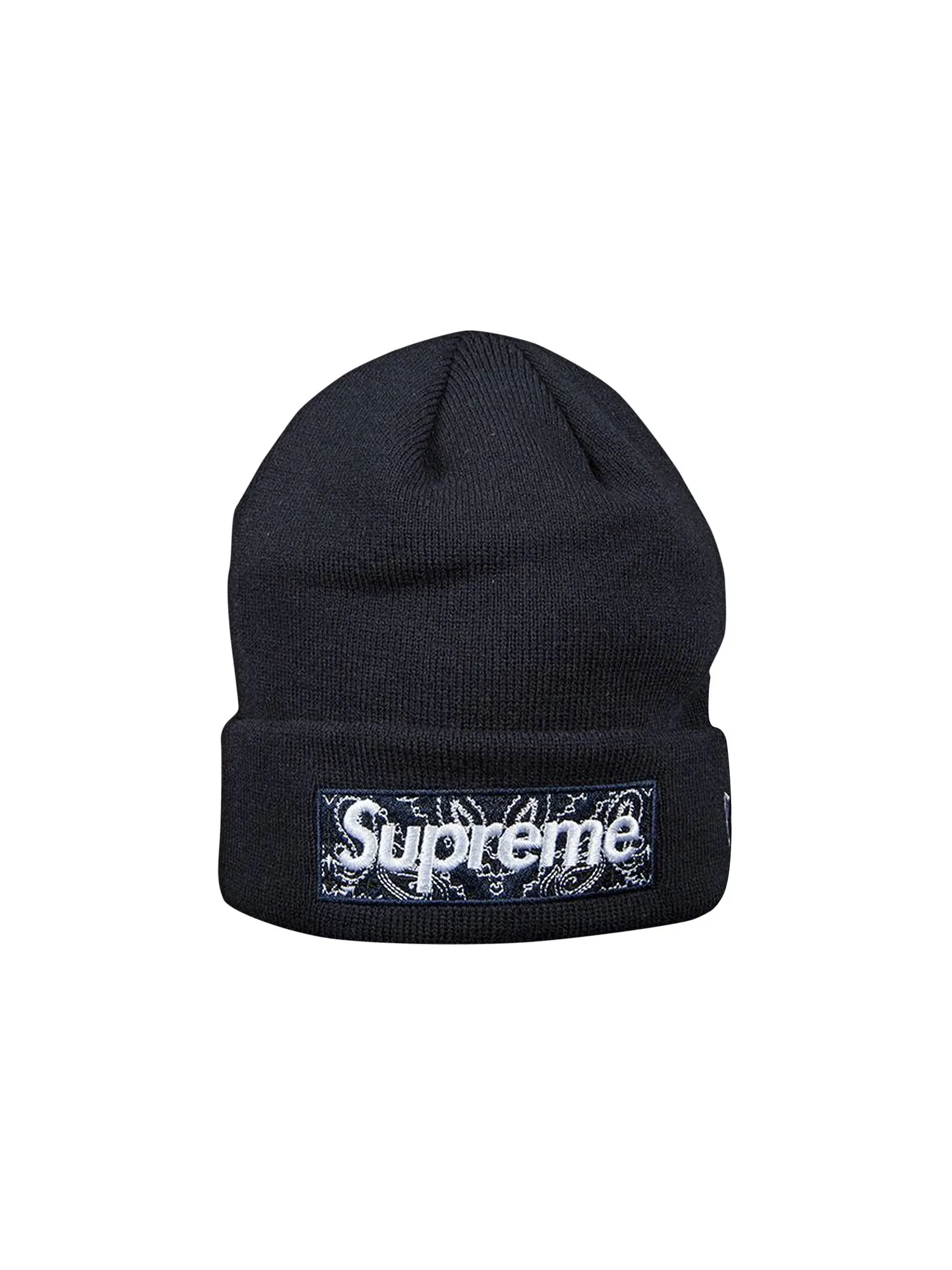 Шапка-бини Supreme x New Era Bandana Box с логотипом темно-синего цвета — изображение 1 из 1, темно-синий