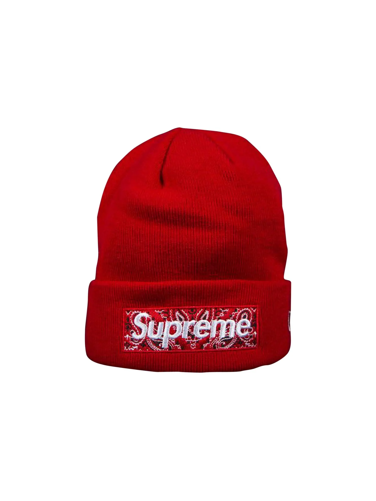 Шапка-бини Supreme x New Era Bandana Box Logo — изображение 1 из 1, красный