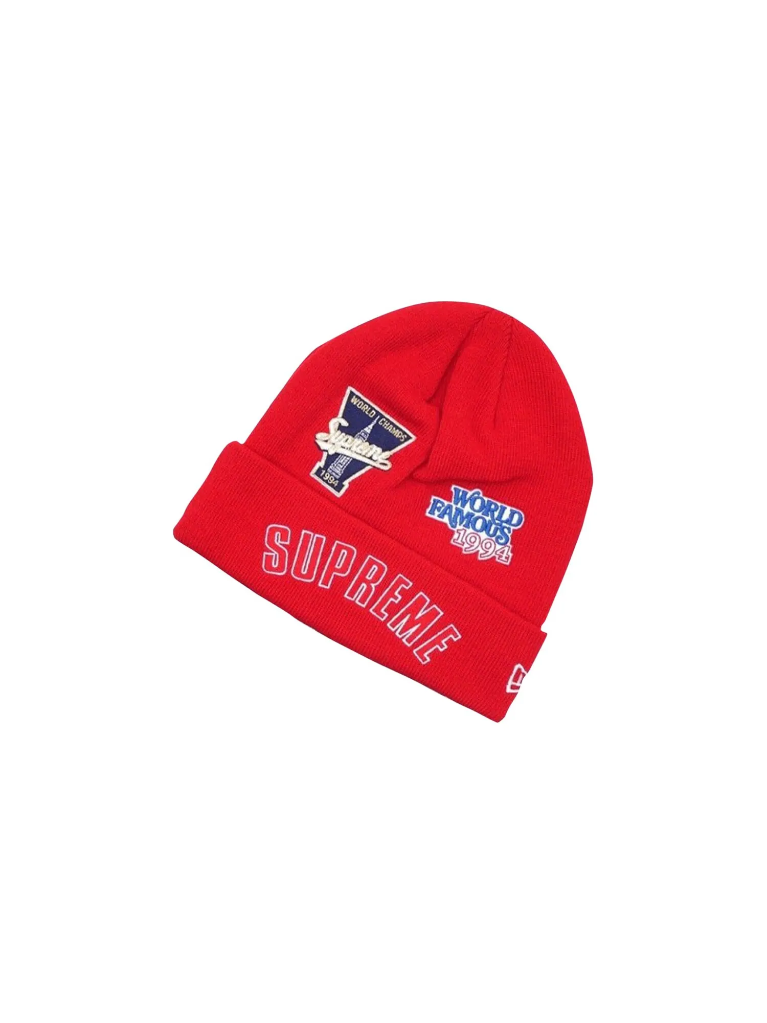 Шапка-бини Supreme x New Era x Championship — изображение 1 из 1, красный