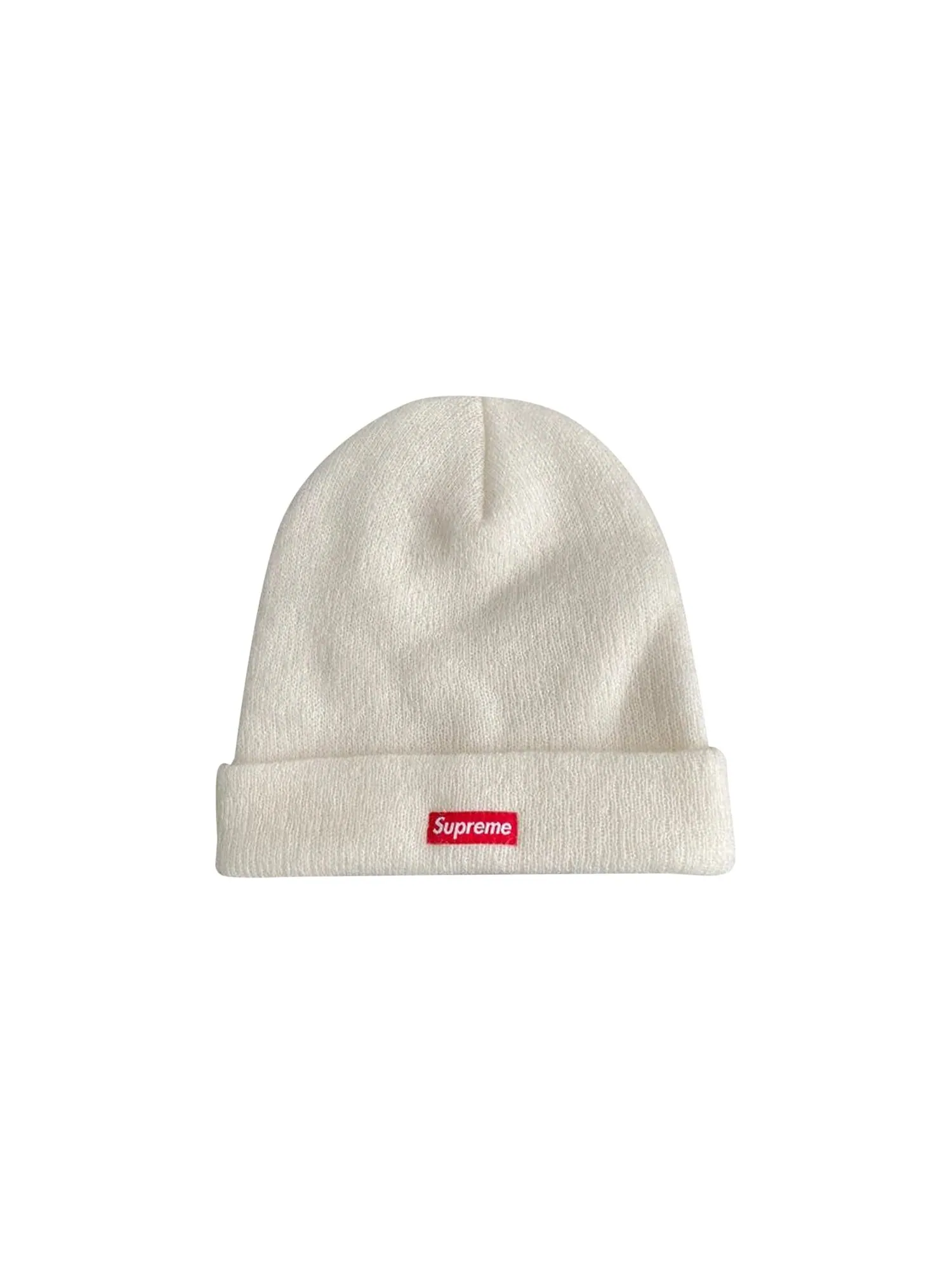 Шапка-бини Supreme из мохера Натуральная — изображение 1 из 1, прозрачный